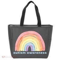 Autism Awareness Rainbow Tote Bag thumb 0