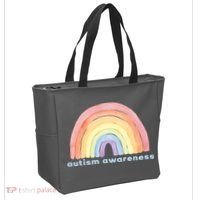 Autism Awareness Rainbow Tote Bag thumb 2