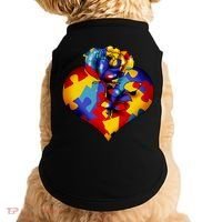 Autism Awareness Rose Heart Doggie Tank thumb 0