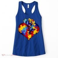 Autism Awareness Rose Heart Women's Tank Top thumb 0
