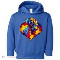 Autism Awareness Rose Heart Toddler Hoodie thumb 0