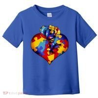 Autism Awareness Rose Heart Toddler T-Shirt thumb 0