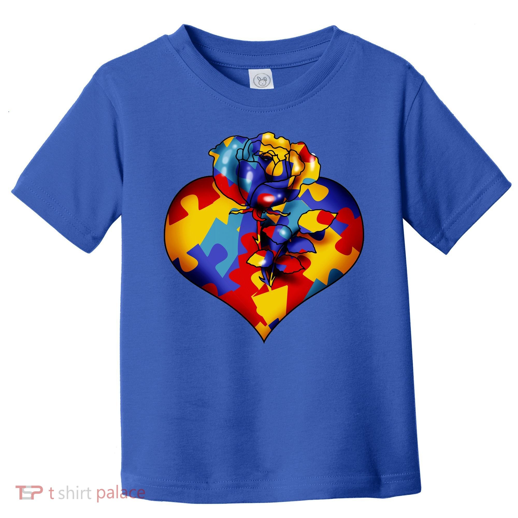 Autism Awareness Rose Heart Toddler T-Shirt