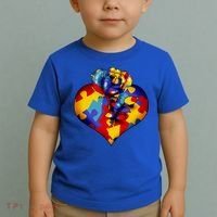 Autism Awareness Rose Heart Toddler T-Shirt thumb 2