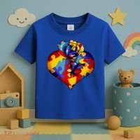 Autism Awareness Rose Heart Toddler T-Shirt thumb 3