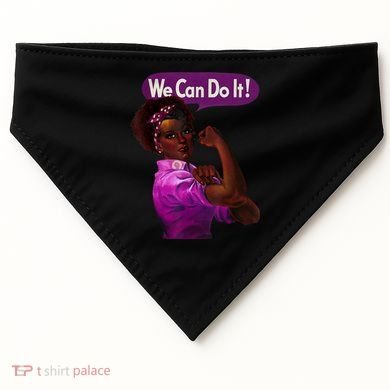 African American Rosie The Riveter Black History USA-Made Doggie Bandana