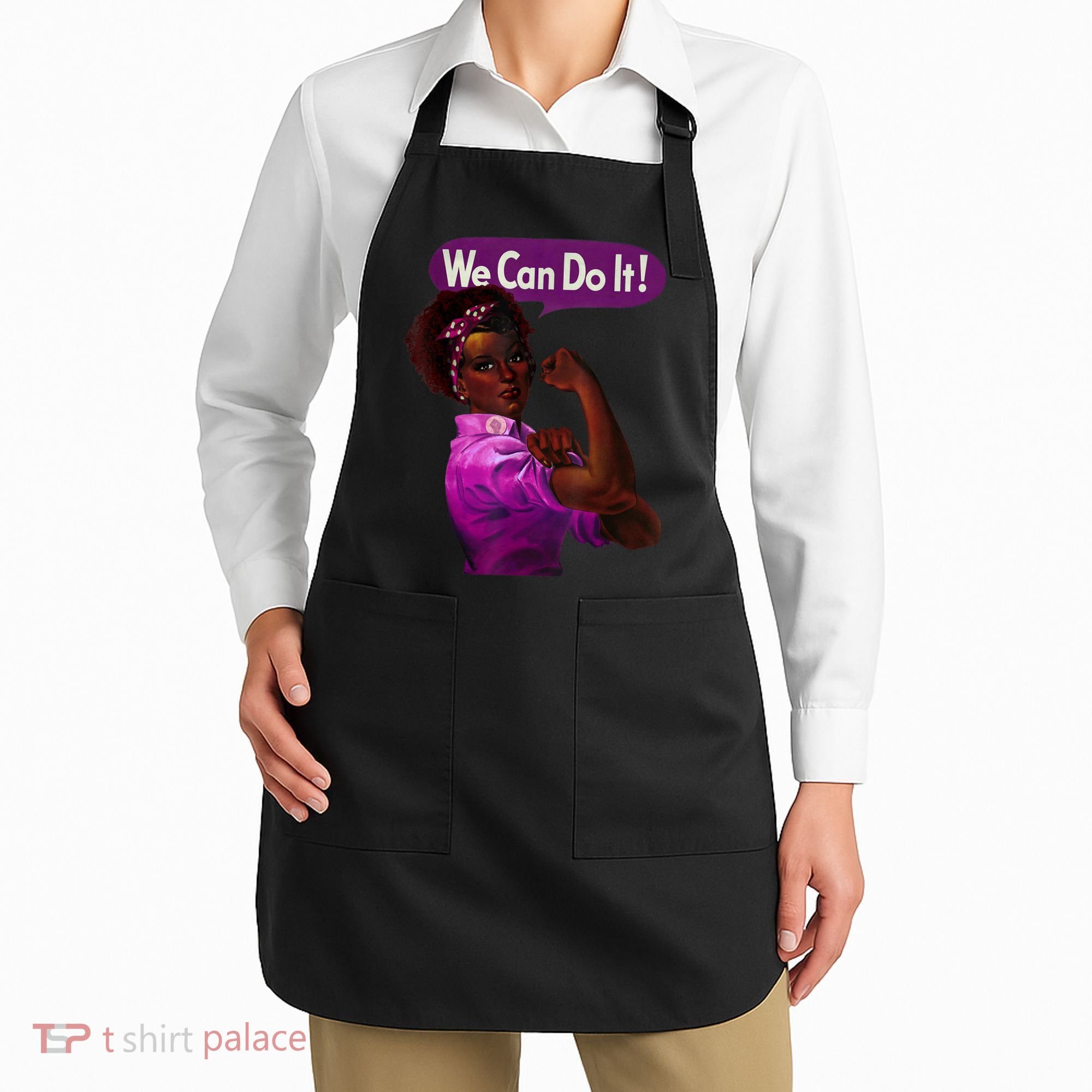 African American Rosie The Riveter Black History Apron