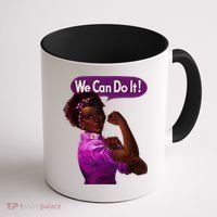 African American Rosie The Riveter Black History Coffee Mug thumb 1