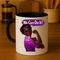 African American Rosie The Riveter Black History Coffee Mug thumb 4