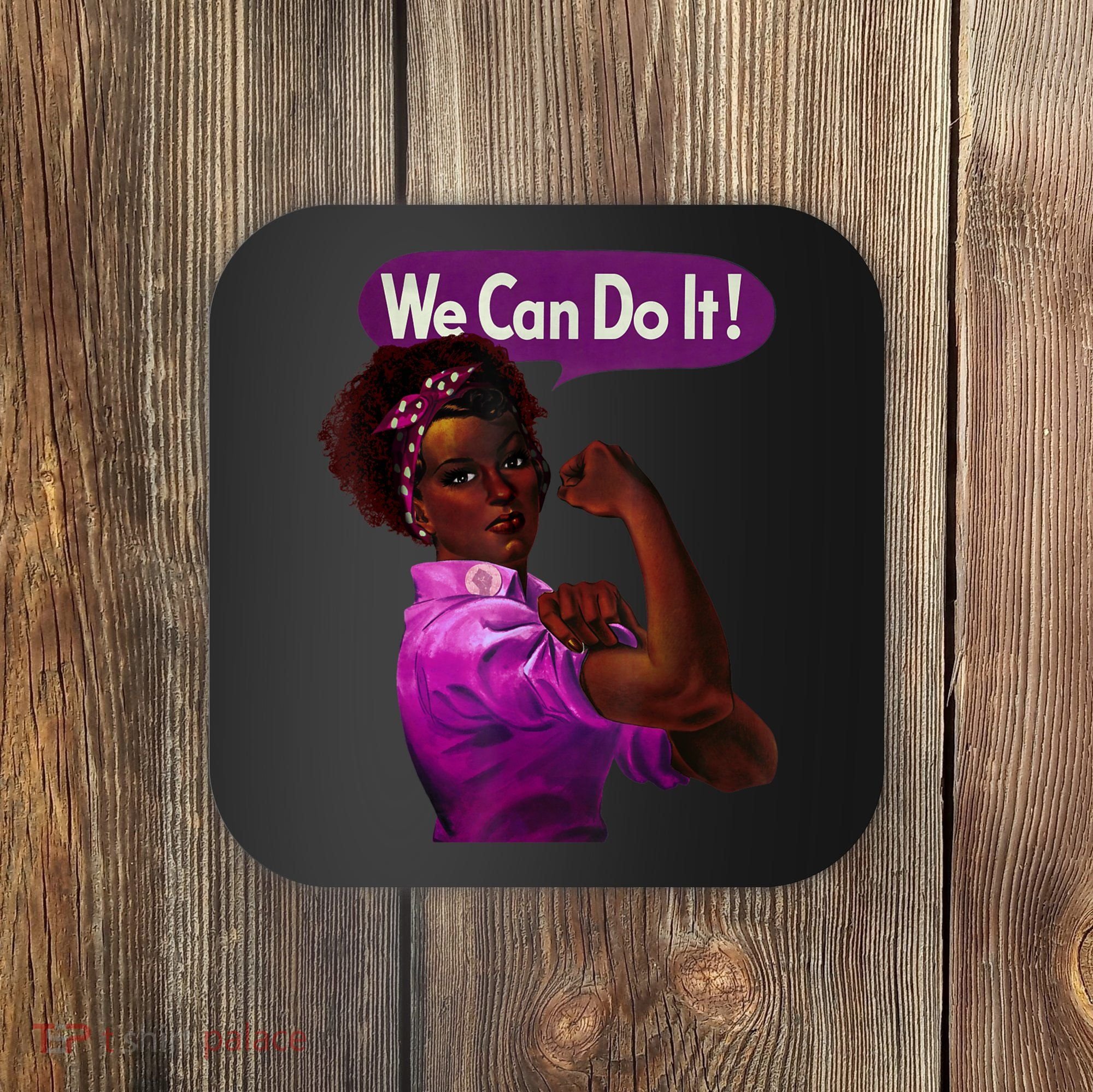 African American Rosie The Riveter Black History Coaster