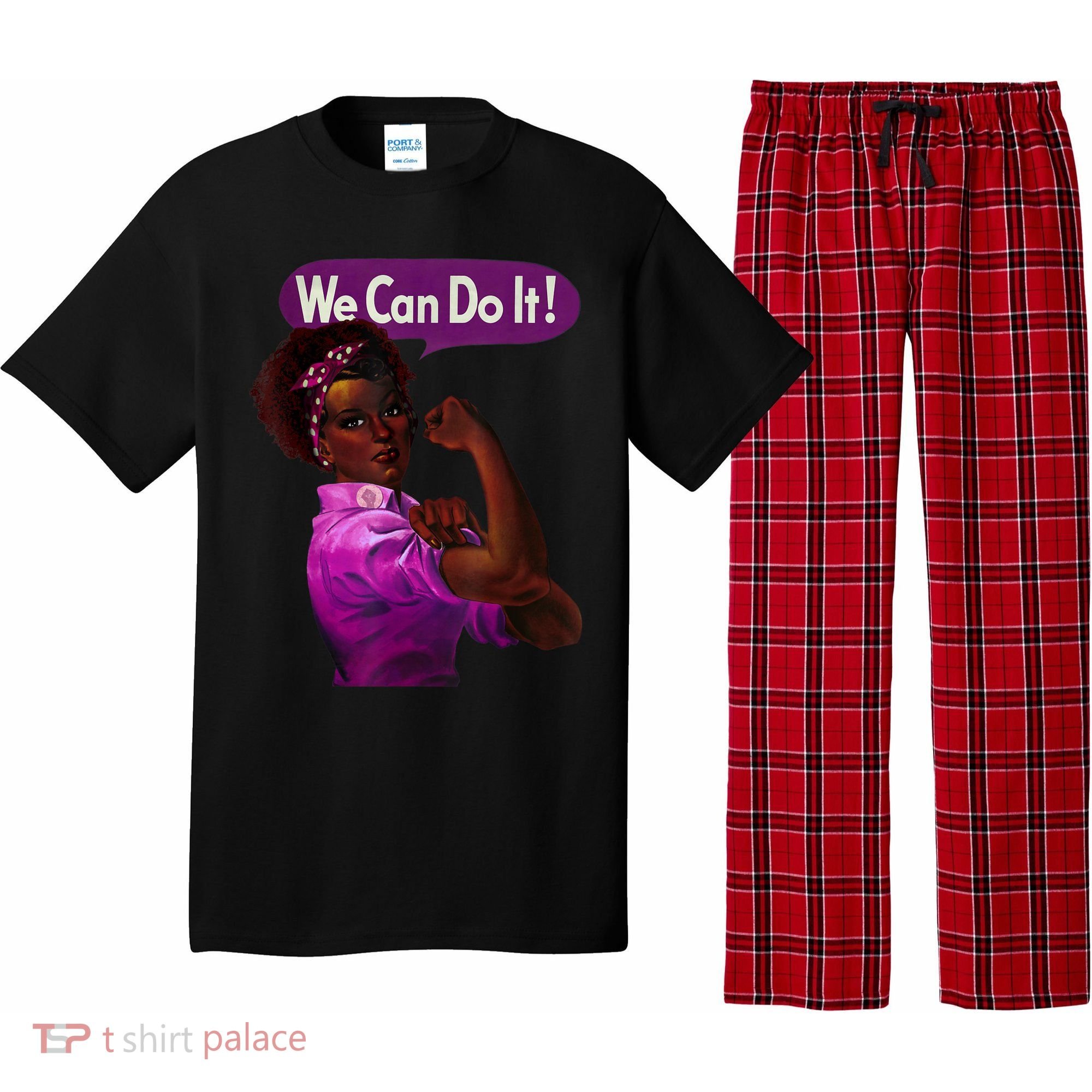 African American Rosie The Riveter Black History Pajama Set