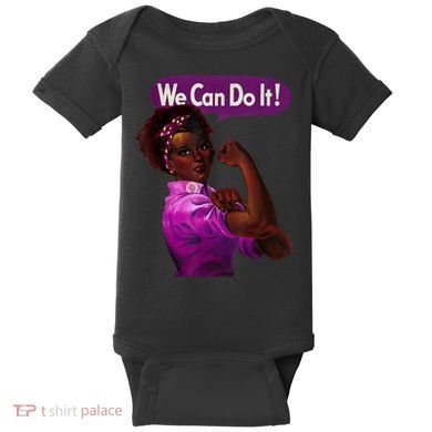 African American Rosie The Riveter Black History Baby Bodysuit