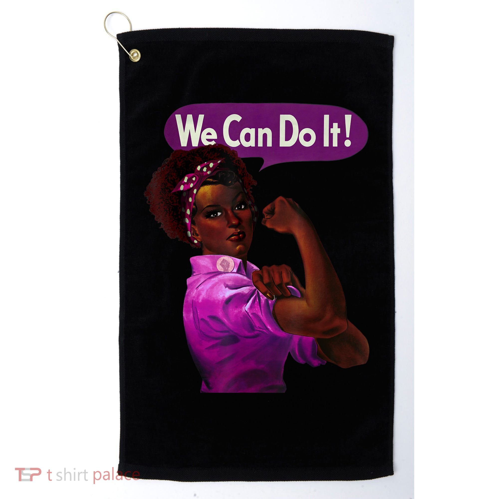 African American Rosie The Riveter Black History Golf Towel