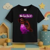African American Rosie The Riveter Black History Toddler T-Shirt thumb 3