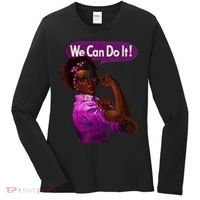 African American Rosie The Riveter Black History Women's Long Sleeve Shirt thumb 0