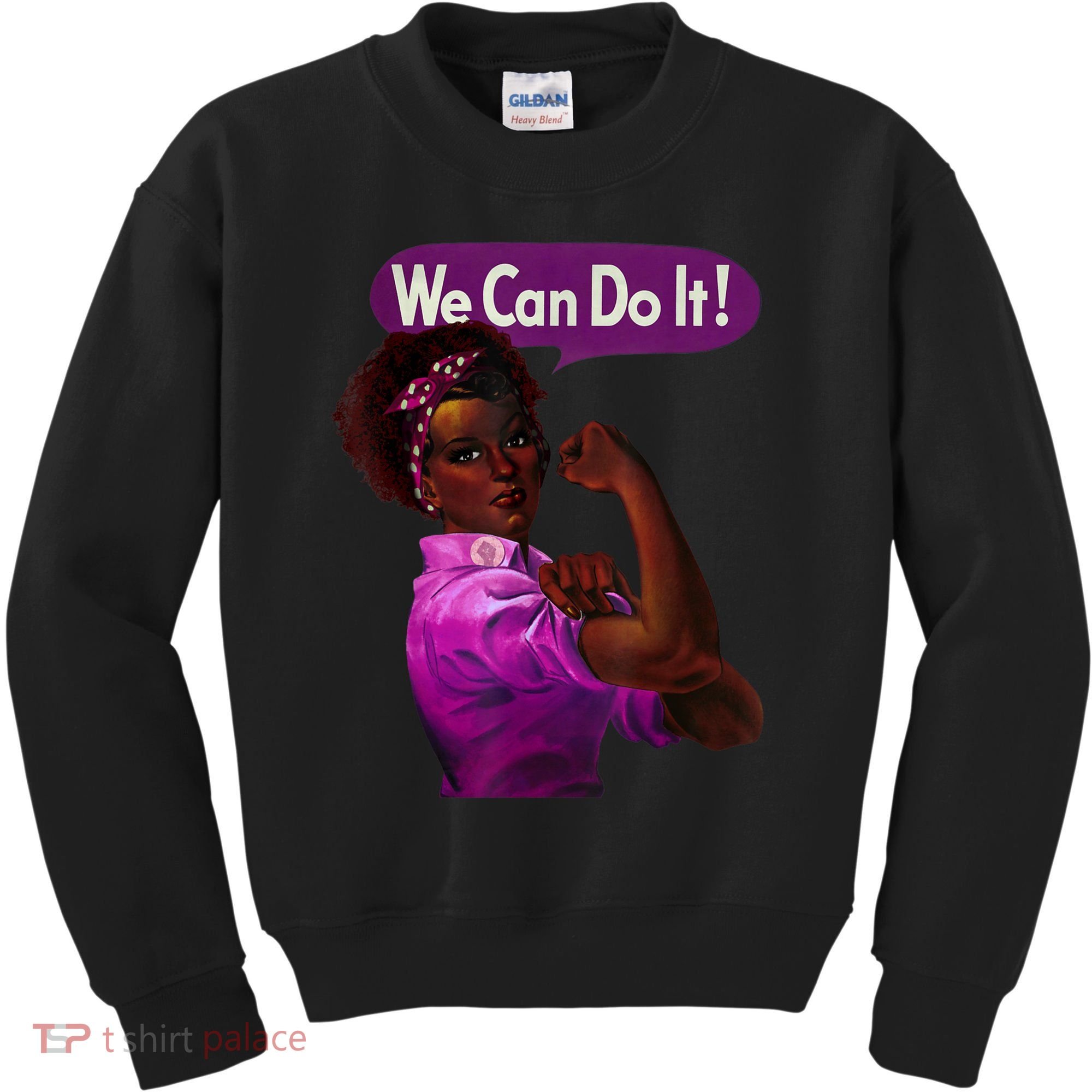 African American Rosie The Riveter Black History Kids Sweatshirt