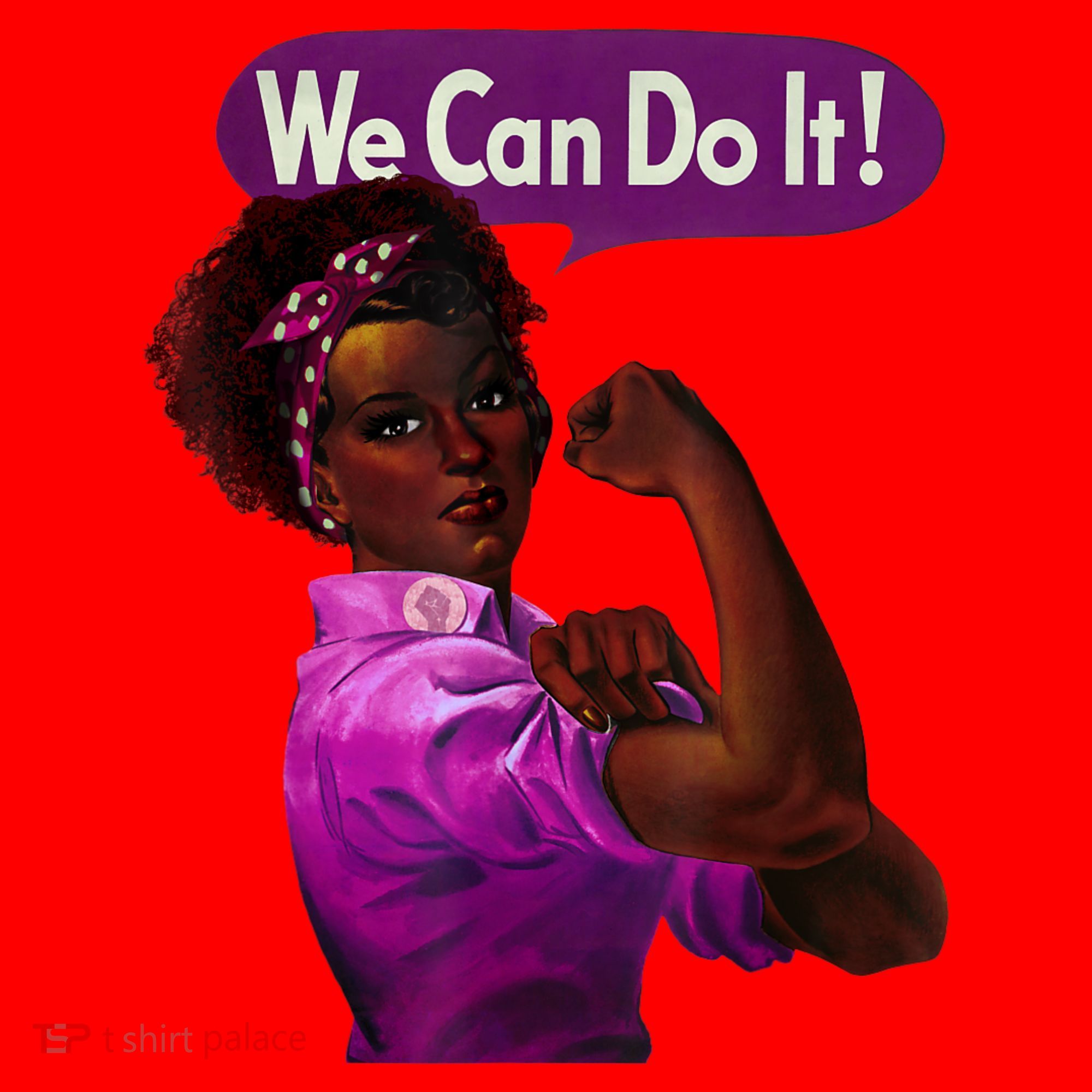 African American Rosie The Riveter Black History Santa Hat