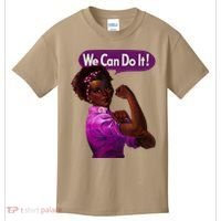 African American Rosie The Riveter Black History Kids T-Shirt thumb 0