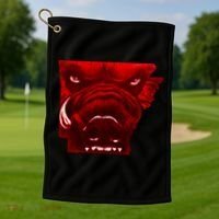 Arkansas Golf Towel thumb 1
