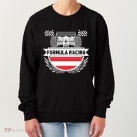 Austrian Auto Race Austria Flag Formula Racing Car Race Fan Cute Gift Women's Sweatshirt thumb 0