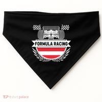 Austrian Auto Race Austria Flag Formula Racing Car Race Fan Cute Gift USA-Made Doggie Bandana thumb 0