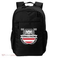 Austrian Auto Race Austria Flag Formula Racing Car Race Fan Cute Gift Backpack thumb 0