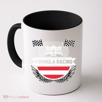Austrian Auto Race Austria Flag Formula Racing Car Race Fan Cute Gift Coffee Mug