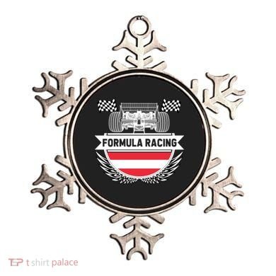 Austrian Auto Race Austria Flag Formula Racing Car Race Fan Cute Gift Ornament