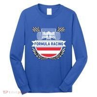 Austrian Auto Race Austria Flag Formula Racing Car Race Fan Cute Gift Long Sleeve Shirt thumb 0