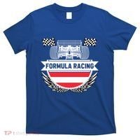 Austrian Auto Race Austria Flag Formula Racing Car Race Fan Cute Gift T-Shirt thumb 0