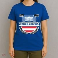 Austrian Auto Race Austria Flag Formula Racing Car Race Fan Cute Gift T-Shirt thumb 4