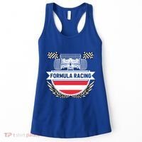 Austrian Auto Race Austria Flag Formula Racing Car Race Fan Cute Gift Women's Tank Top thumb 0
