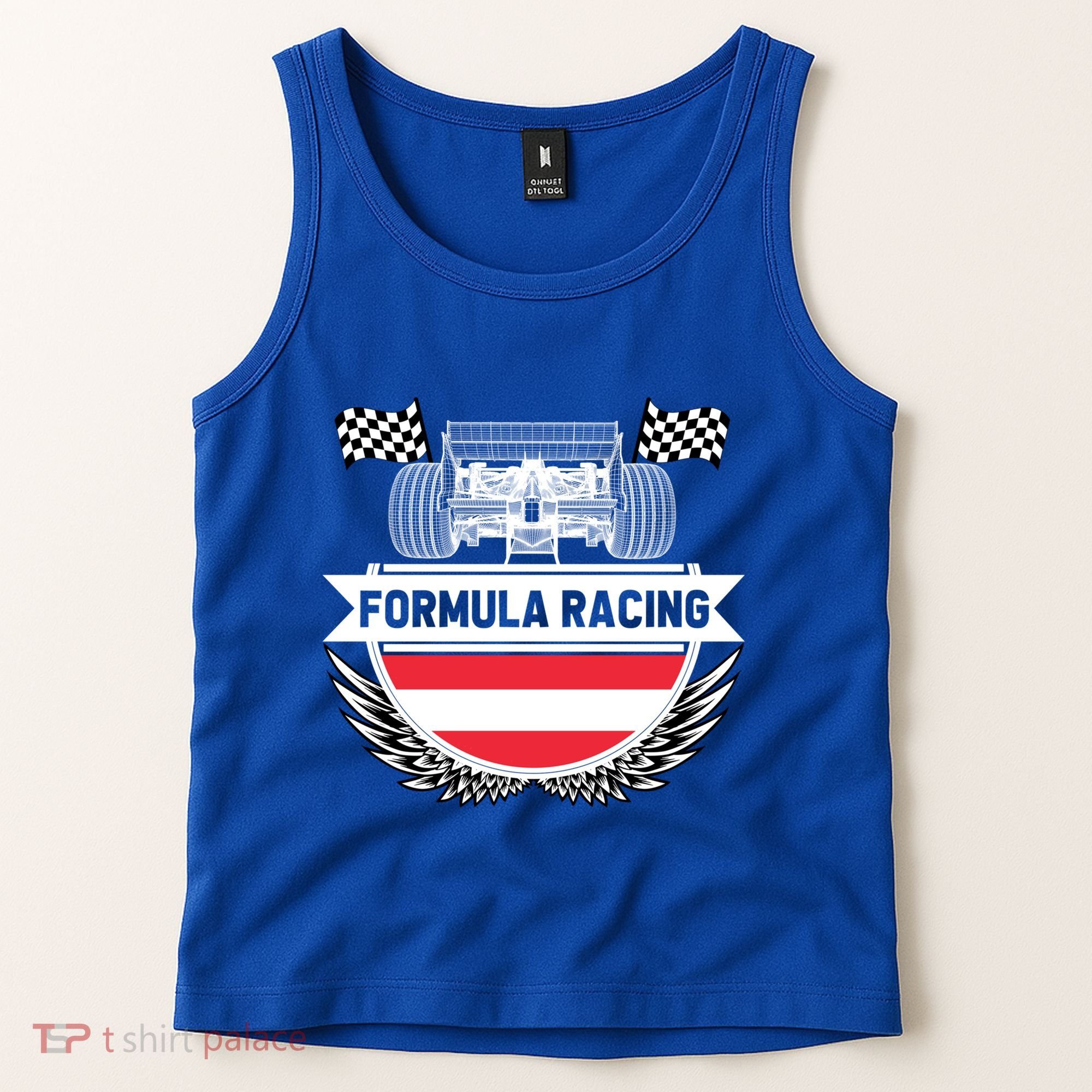 Austrian Auto Race Austria Flag Formula Racing Car Race Fan Cute Gift Tank Top