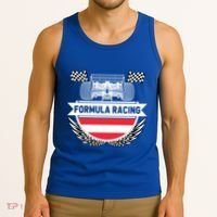 Austrian Auto Race Austria Flag Formula Racing Car Race Fan Cute Gift Tank Top thumb 3