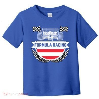 Austrian Auto Race Austria Flag Formula Racing Car Race Fan Cute Gift Toddler T-Shirt