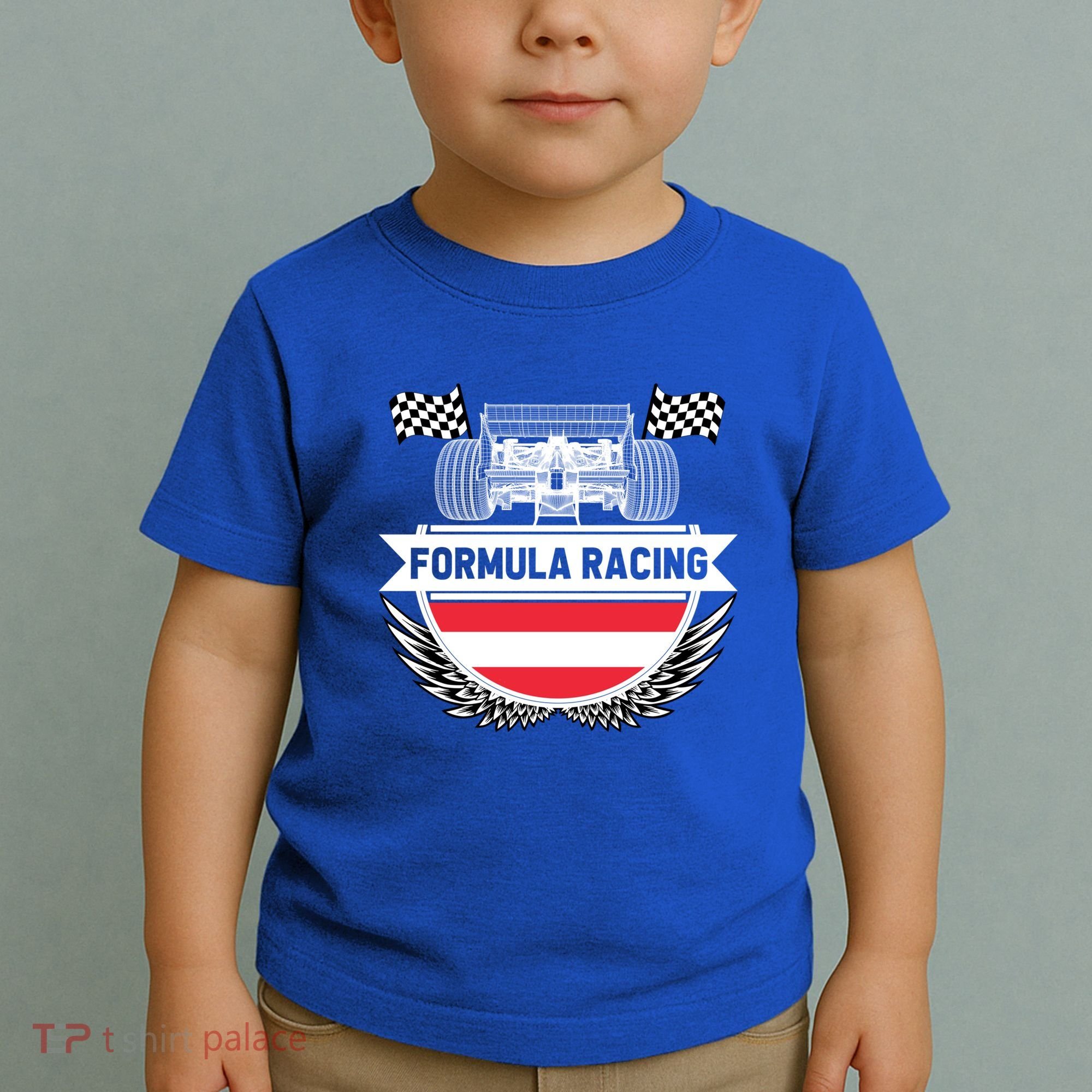 Austrian Auto Race Austria Flag Formula Racing Car Race Fan Cute Gift Toddler T-Shirt