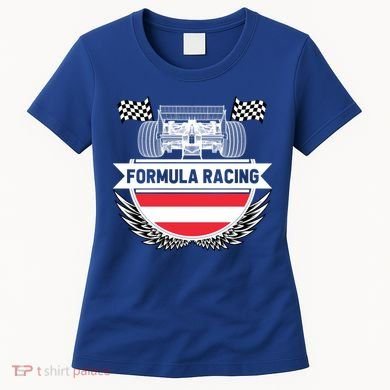Austrian Auto Race Austria Flag Formula Racing Car Race Fan Cute Gift Women's T-Shirt