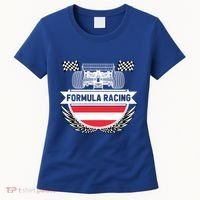 Austrian Auto Race Austria Flag Formula Racing Car Race Fan Cute Gift Women's T-Shirt thumb 0