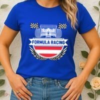 Austrian Auto Race Austria Flag Formula Racing Car Race Fan Cute Gift Women's T-Shirt thumb 2