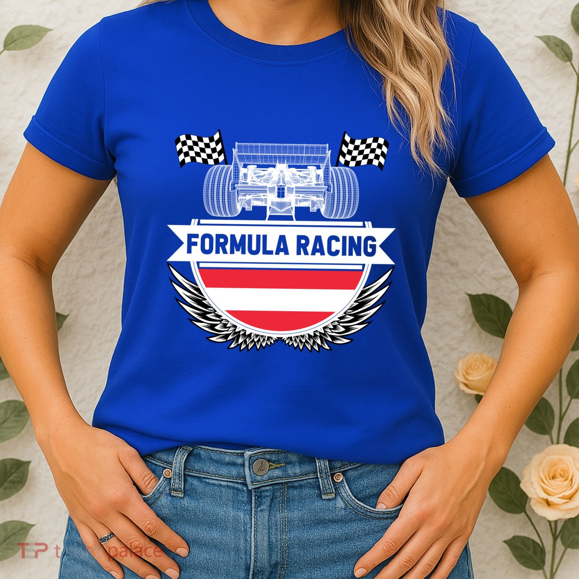 Austrian Auto Race Austria Flag Formula Racing Car Race Fan Cute Gift Women's T-Shirt