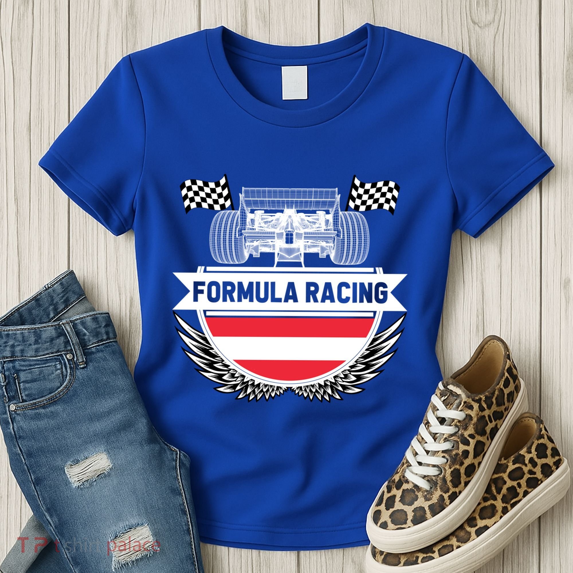 Austrian Auto Race Austria Flag Formula Racing Car Race Fan Cute Gift Women's T-Shirt