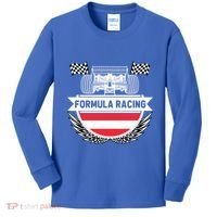 Austrian Auto Race Austria Flag Formula Racing Car Race Fan Cute Gift Kids Long Sleeve Shirt thumb 0