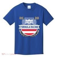Austrian Auto Race Austria Flag Formula Racing Car Race Fan Cute Gift Kids T-Shirt thumb 0
