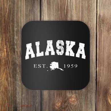 Alaskas Ak Retro Vintage Coaster