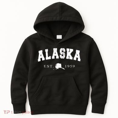 Alaskas Ak Retro Vintage Kids Hoodie