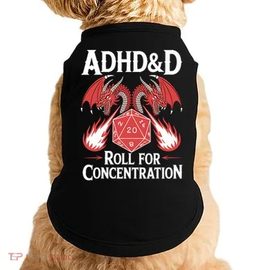 Adhd&d Adhd Roll For Concentration Doggie Tank