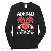 Adhd&d Adhd Roll For Concentration Long Sleeve Shirt thumb 0