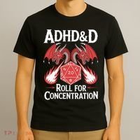Adhd&d Adhd Roll For Concentration T-Shirt thumb 3