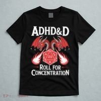 Adhd&d Adhd Roll For Concentration T-Shirt thumb 5