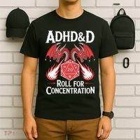 Adhd&d Adhd Roll For Concentration T-Shirt thumb 6